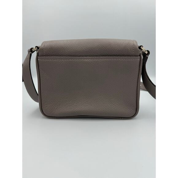 Kate Spade New York Pebbled Leather Crossbody Purse — Like New, Gray / Taupe - Picture 8 of 9